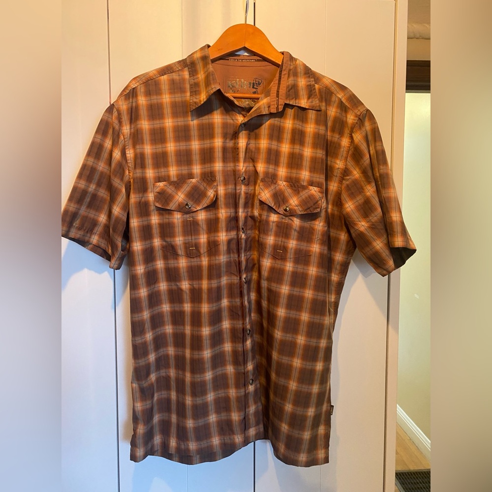 Kuhl Men's Short-Sleeve Plaid Pearl Snap Shirt